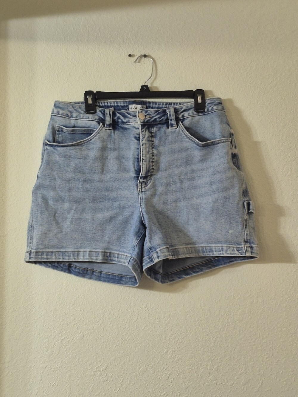 Ava & Viv Light Blue Denim Shorts - Casual High Waist